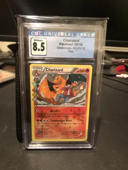 Charizard Pokemon Generations RC5/RC32 CGC Grading 8.5 Holo - Image 1