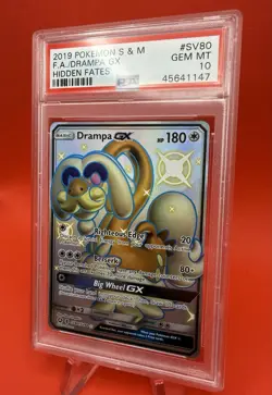 2019 Pokemon SM Hidden Fates Drampa GX Shiny Vault #SV80/SV94 PSA 10 GEM MT SV80 - Image 4