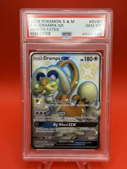 2019 Pokemon SM Hidden Fates Drampa GX Shiny Vault #SV80/SV94 PSA 10 GEM MT SV80 - Image 5