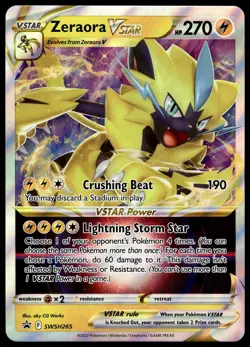 Zeraora VSTAR SWSH265 JUMBO OVERSIZED Black Star Promo Pokemon Card - Image 1