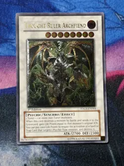 Yugioh Thought Ruler Archfiend TDGS-EN044 Ultimate Rare 1st Edition LP - Image 1