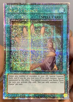 Yugioh Soul Charge RA04-EN222 Quarter Century Secret Rare 1st Ed NM w/Tracking - Image 1