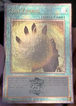 Yugioh Soul Charge RA04-EN222 Quarter Century Secret Rare 1st Ed NM w/Tracking - Image 4