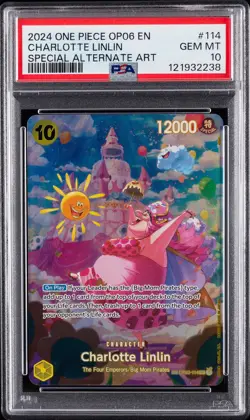 2024 ONE PIECE OP06-WINGS OF THE CAPTAIN #114 CHARLOTTE LINLIN PSA 10 - Image 1