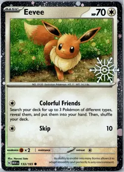 Eevee (Holiday Calendar) Miscellaneous Cards & Products 133/165 Common Holo LP - Image 1