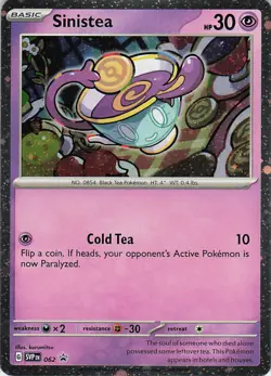 Sinistea Holo Promo SV: Scarlet & Violet Promo Cards 062 NM - Image 1