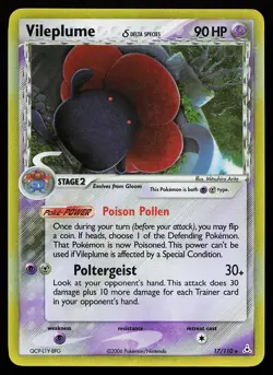 Vileplume 17/110 Holo Rare Holon Phantoms Pokemon Card - Image 1
