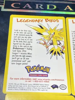 Pokemon League Promo Cards Lot – Legendary Birds & Pichu (WotC) - Image 2