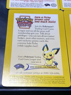 Pokemon League Promo Cards Lot – Legendary Birds & Pichu (WotC) - Image 4