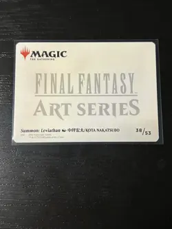 MTG TCG Final Fantasy Summon: Leviathan Art Card (Gold-Stamped Signature) 38/53 - Image 2
