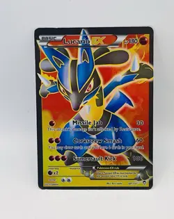 Pokemon Lucario EX Full Art Ultra Rare Holo XY Furious Fists 107/111 180 HP Card - Image 1