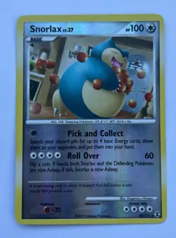 Snorlax 33/111 Rising Rivals Reverse Holo Rare Pokemon Card LP/MP - Image 1