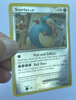 Snorlax 33/111 Rising Rivals Reverse Holo Rare Pokemon Card LP/MP - Image 2