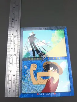 Monkey D. Luffy Kuro #65 Holo One Piece Carddass Masters Card 2000 Bandai TCG B1 - Image 4