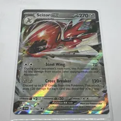 Pokemon Scizor EX 111/162 Double Rare S&V Temporal Forces Card TCG collectable - Image 1