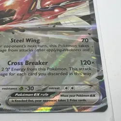 Pokemon Scizor EX 111/162 Double Rare S&V Temporal Forces Card TCG collectable - Image 4