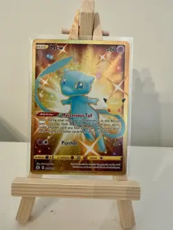 Mew 025/025 Secret Rare Celebrations 25th Anniversary Gold Pokemon Card TCG NM - Image 1