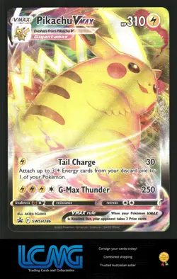 SWSH: Sword & Shield Promo Cards #SWSH286 Pikachu VMAX Pokemon TCG F3C - Image 1