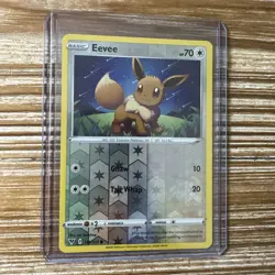 Pokemon Card Eevee 130/185 Vivid Voltage 2020 Reverse Holo LP-NM - Image 1