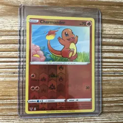Pokemon Card Charmander 023/185 Reverse Holo Vivid Voltage 2020 LP-NM - Image 1