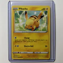 Pikachu 065/202 Sword & Shield Common Pokemon Card 2020 LP-NM - Image 1