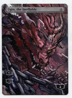 Ugin, the Ineffable Altered Art Mtg Hand Painted Card Commander - Image 1
