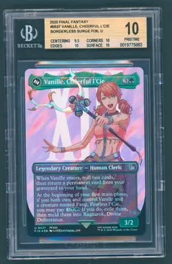 BGS 10 MTG Final Fantasy Vanille Cheerful L'cie Borderless Surge Foil #0537 - Image 1