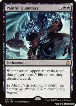 Painful Quandary [FDN - 179] - NM TCG MTG - Image 1