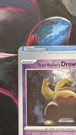 *ERROR/MISCUT* Team Rocket's Drowzee Reverse Holo 079/182 Destined Rivals SV - Image 3