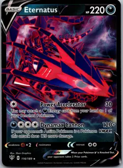 Eternatus V 116/189 Holo V Rare Darkness Ablaze Pokemon Near Mint - Image 1