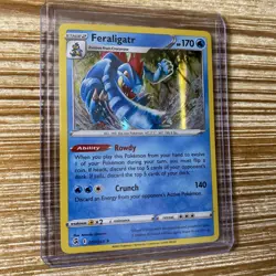 Pokemon Card Feraligatr 057/264 Holo Fusion Strike 2021 LP-NM - Image 1