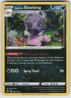 Galarian Slowking (Cosmos Holo) 098/198 Holo Misc. Cards & Products Pokemon NM - Image 1