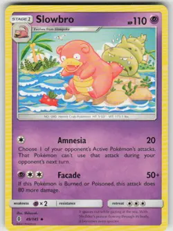 Slowbro 49/145 Uncommon Guardians Rising Pokemon Moderately Played - Image 1