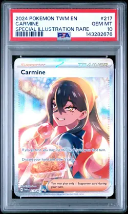 2024 Pokemon Carmine Twilight Masquerade EN SIR 217/167 PSA 10 - Image 1