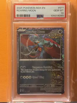 Pokemon M24 EN-MCDONALD's 2025 #10 Hydreigon PSA 10 & #11 Roaring Moon PSA 10 - Image 2