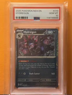 Pokemon M24 EN-MCDONALD's 2025 #10 Hydreigon PSA 10 & #11 Roaring Moon PSA 10 - Image 4
