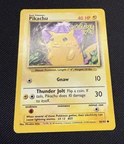 Pokemon TCG Pikachu Australia Poketour 1999 Stamp. Base Set Promo. MP. - Image 2