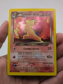 Dark Typhlosion 10/105 Pokemon Neo Destiny FRENCH Holo LP - Image 1