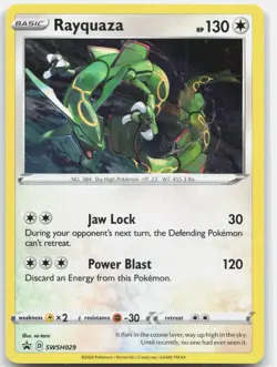 Pokemon RAYQUAZA SWSH029 Holo Sword & Shield Promo HOLO NM - Image 1