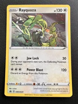 Pokemon SWSH Promo Rayquaza Basic Holo - Image 1