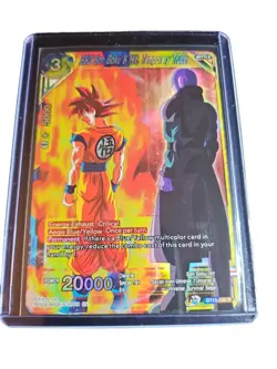 Dragon Ball Super Card Game SSG Goku & Hit Temporary Truce Rare Foil Card BT15 - Image 1