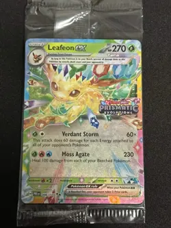 Pokemon Leafeon EX 006/131 Prismatic Evolutions Stamp Promo Sealed - Image 1