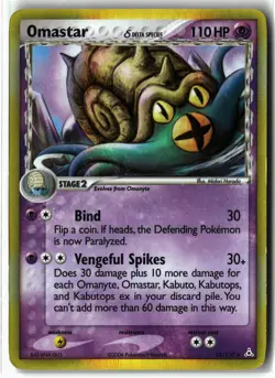 Omastar ⭐ 13/110 Holo Delta Species Rare Holon Phantoms 2006 Pokemon LP/MP - Image 1