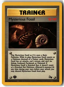 1999 Mysterious Fossil ⭐ 62/62 1st Edition Vintage WOTC Fossil Pokemon NM/LP - Image 1