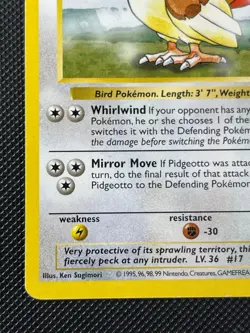 Pidgeotto - 22/102 Base Set Shadowless Rare - LP - Pokemon TCG WOTC - Image 3