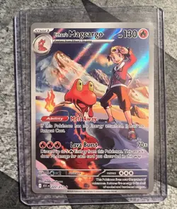 Pokemon Ascended Heroes Ethan’s Magcargo 222/217 Illustration Rare - Image 1
