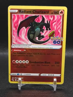 Radiant Charizard 011/078 Pokemon GO Holo - Image 1