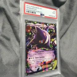 Pokemon Gengar EX XY Phantom Forces 34/119 Ultra Rare Holo English PSA 9 2014 - Image 2