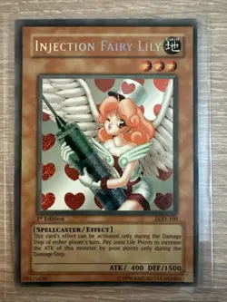 Yugioh Injection Fairy Lily LOD-100 Rare 1st Edition 🔥 - Image 1