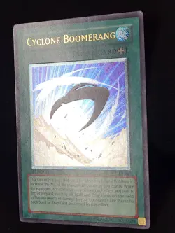 YuGiOh Cyclone Boomerang SOI-EN042 Ultimate Rare 1st Edition LP - Image 2